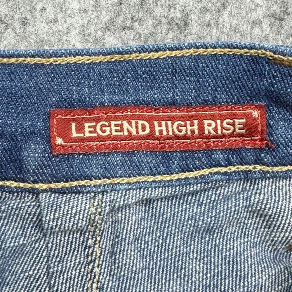 Lucky Legend Denim Shorts Frayed‎ Hem Blue Wash Casual Summer Made in USA 2/26